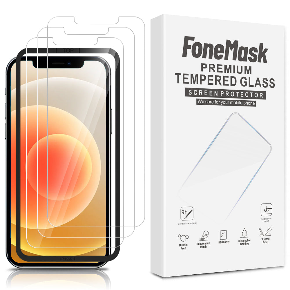 iPhone 12 Pro Max Tempered-Glass Screen Protector - fonemask.com