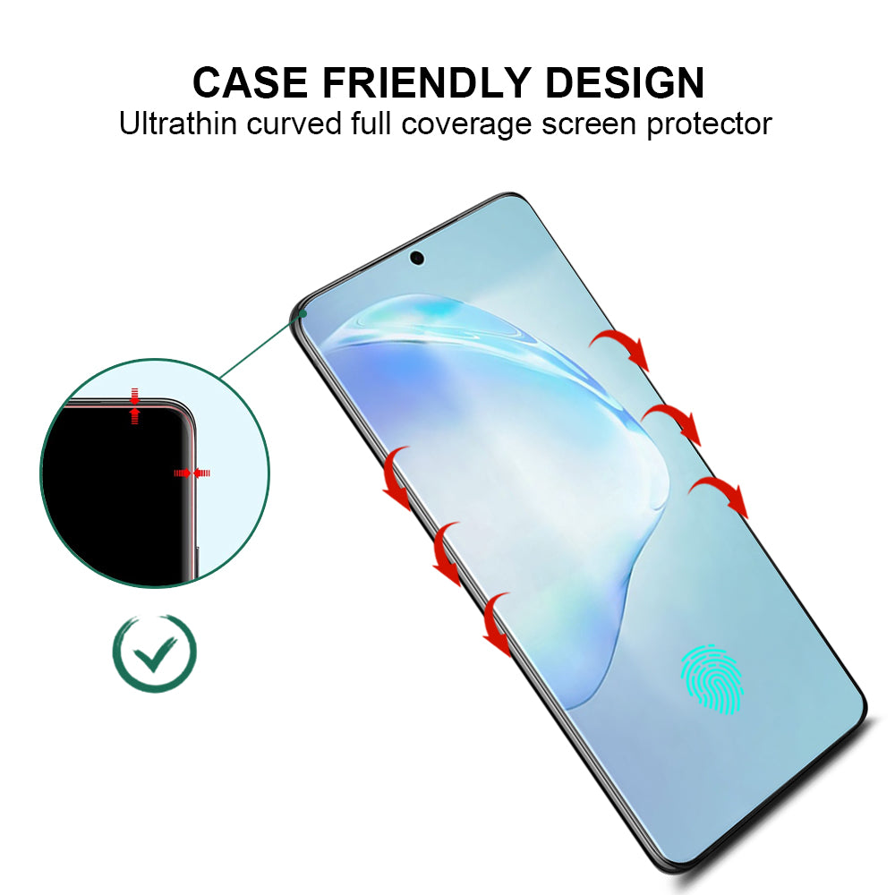 Galaxy S20 - Full Screen TPU Screen Protector + Tempered Glass Camera Lens Protector - fonemask.com