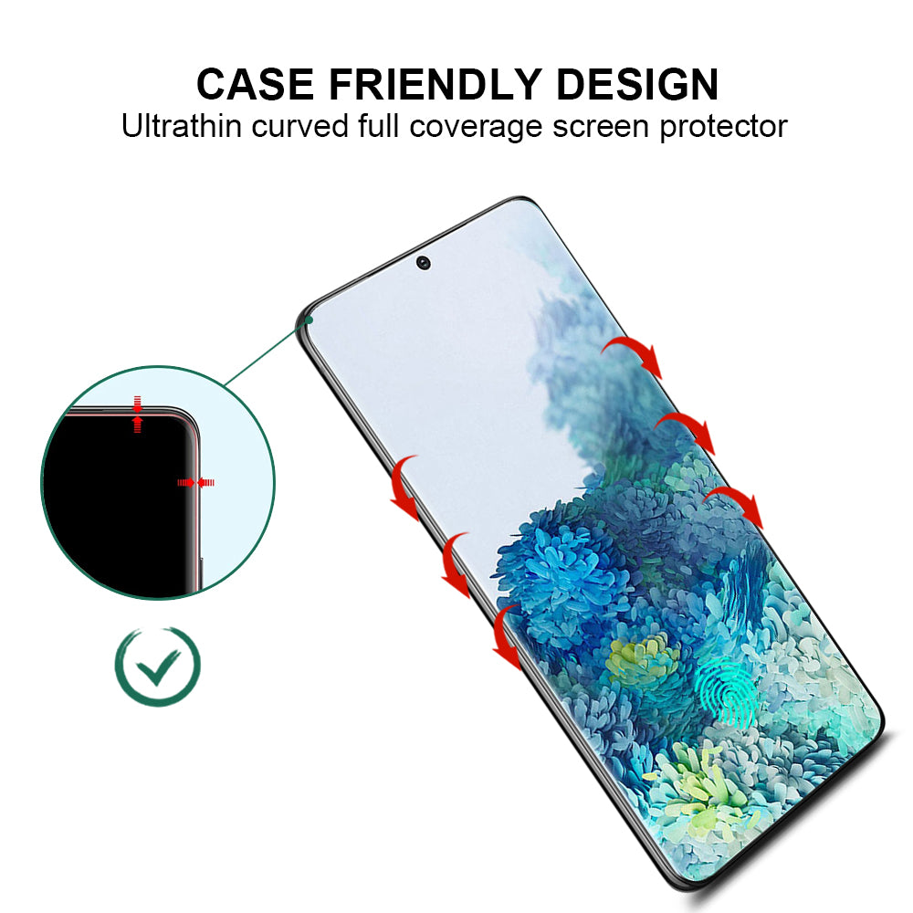 Galaxy S20 Plus - Full Screen TPU Screen Protector + Tempered Glass Camera Lens Protector - fonemask.com