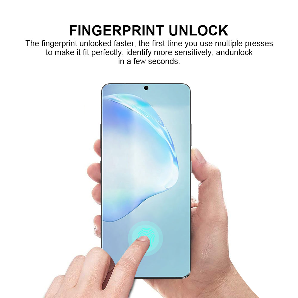 Galaxy S20 - Full Screen TPU Screen Protector + Tempered Glass Camera Lens Protector - fonemask.com