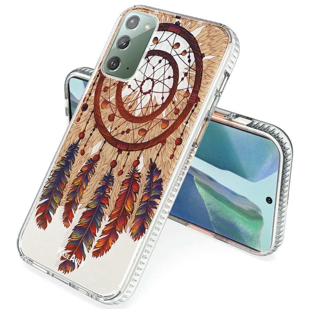 Galaxy Note 20 5G - Antique Feather Shock Proof Hybrid Case - fonemask.com