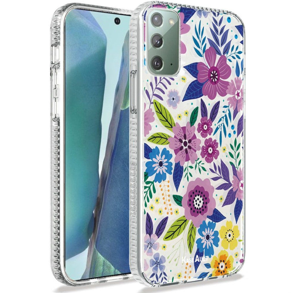 Galaxy Note 20 5G - Colorful Flowers Shock Proof Hybrid Case - fonemask.com