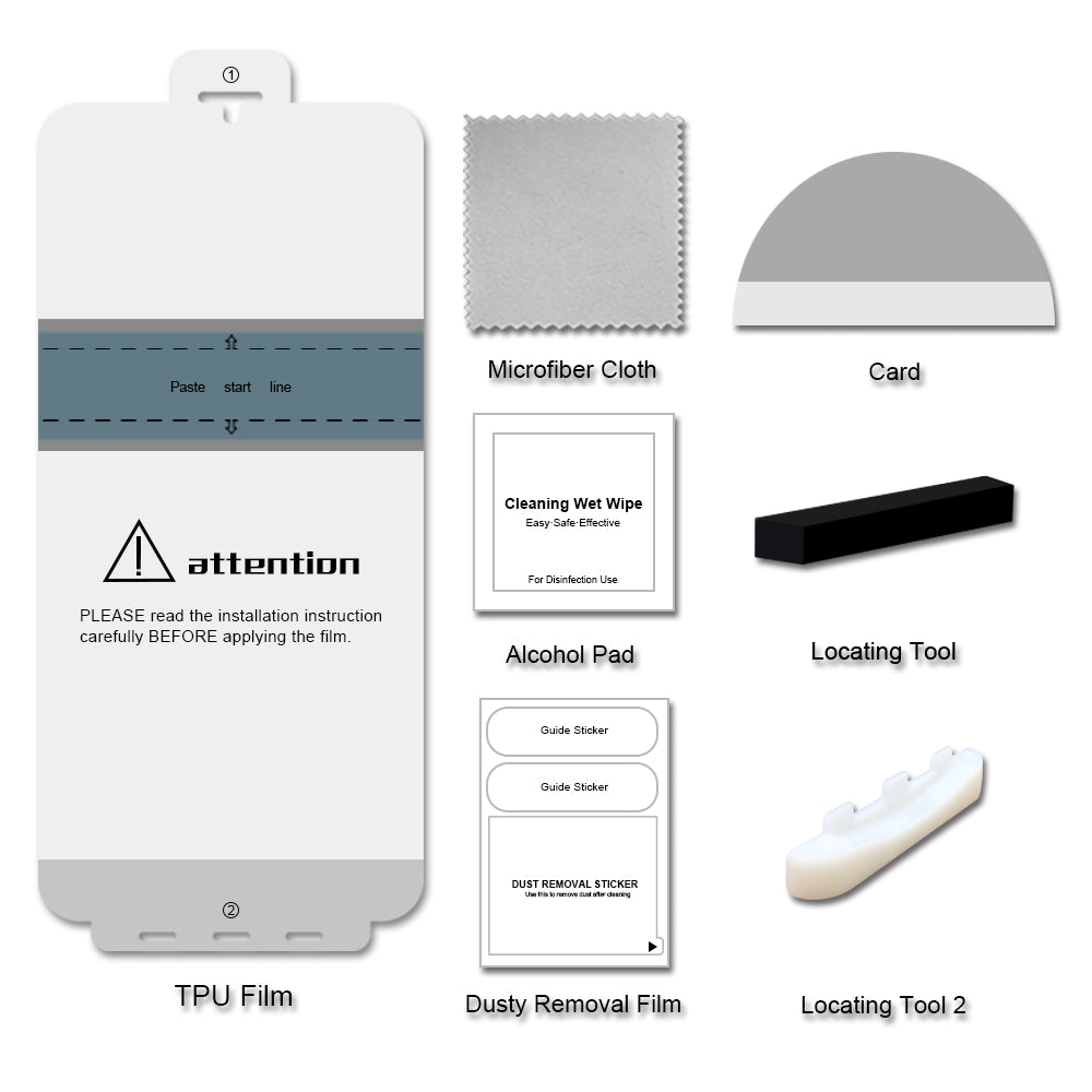Galaxy S20 Plus - 2 Full Screen TPU Screen Protector + 2 Tempered Glass Camera Lens Protector (4Pack)
