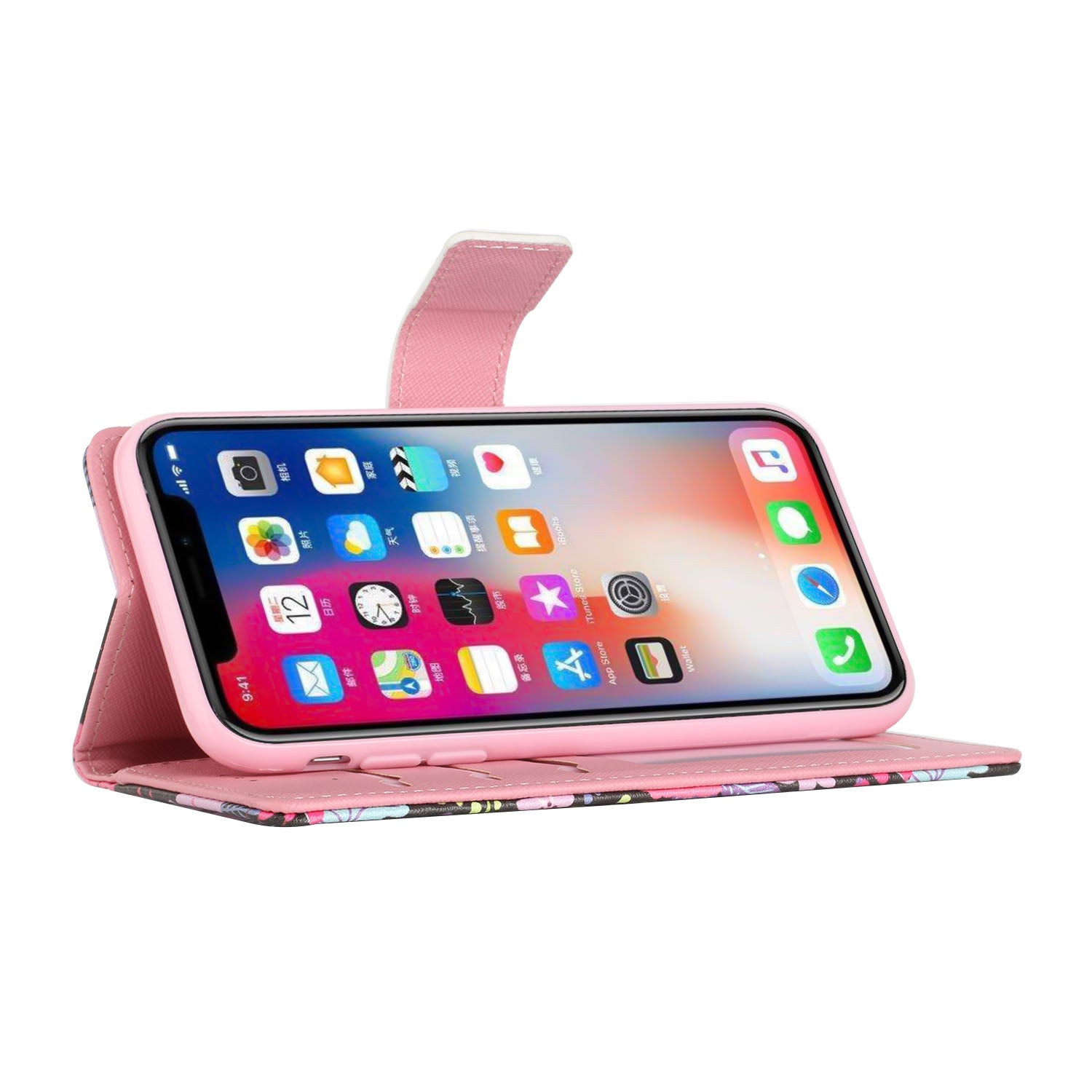 Galaxy A02S - Colorful Flowers Design Wallet Case - fonemask.com
