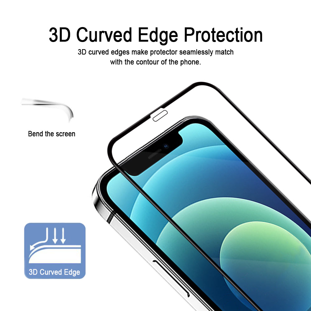 iPhone 12 Pro Max Full-Coverage Tempered-Glass Screen Protector - fonemask.com