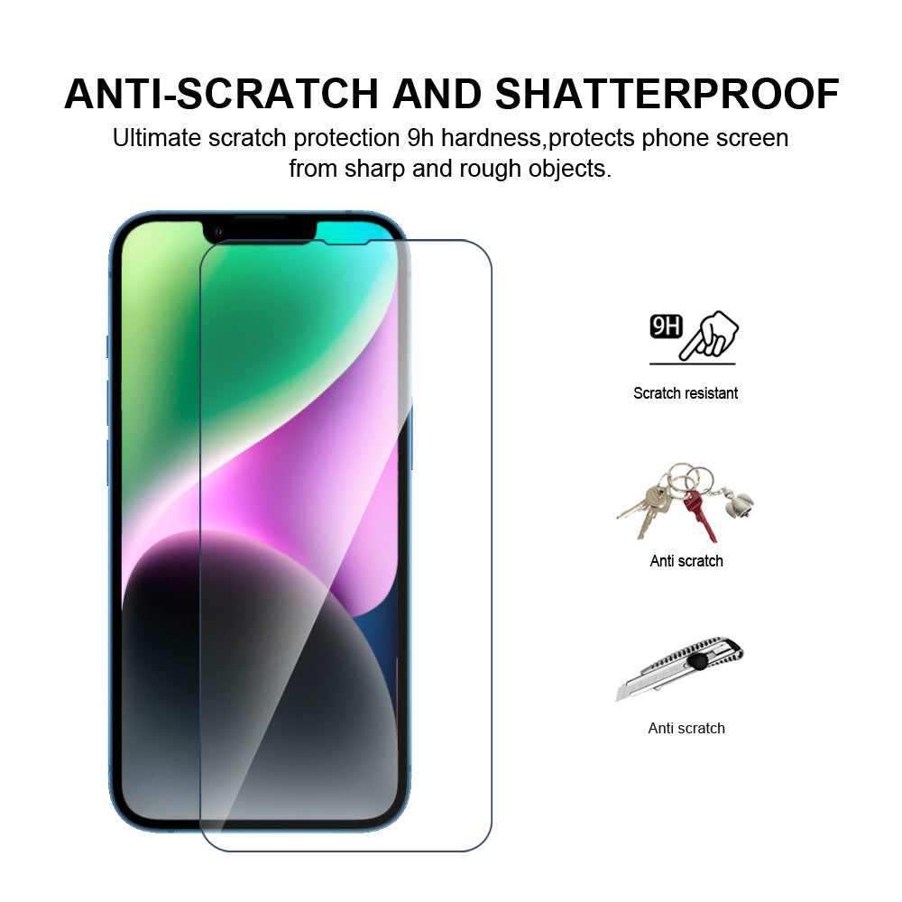 iPhone 14 Plus Premium Tempered Glass Screen Protector (3Pack)