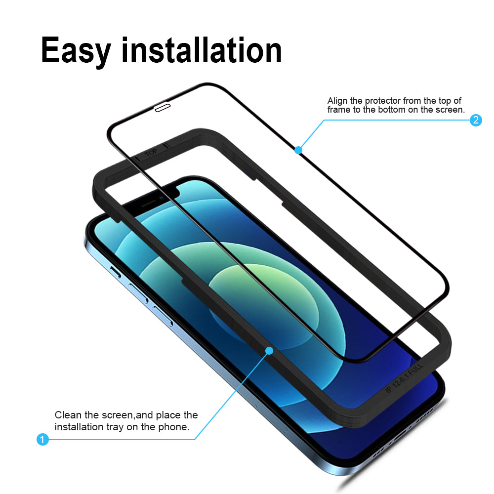 iPhone 11 Pro / XS X Full-Coverage Tempered-Glass Screen Protector - fonemask.com